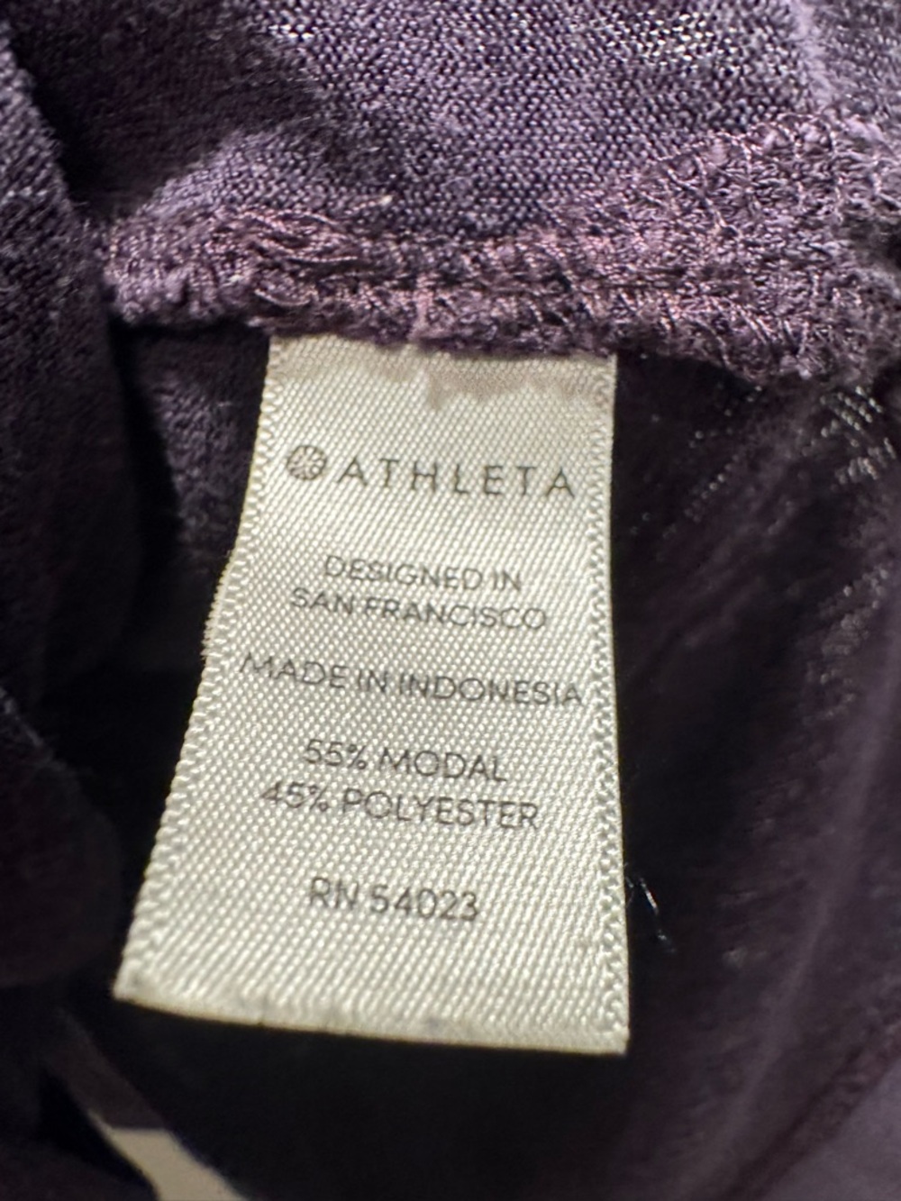 Athleta Breezy Tank Purple Large Linen Workout Hiking Gym Activewear Staple - Picture 6 of 7